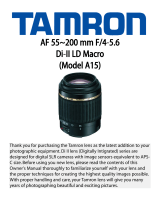 Tamron AF015M700 User manual