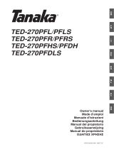 Tanaka TED-270PFL, TED-270PFLS, TED-270PFR, TED-270PFRS, TED-270PFHS, TED-270PFDH, TED-270PFDLS User manual