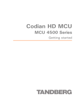 TANDBERG Codian HD MCU 4500 Series User manual