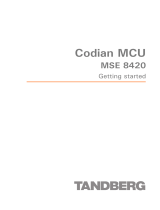 TANDBERG Codian MCU MSE 8420 User manual