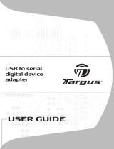 Targus USB to Serial Digital Device Adapter User manual