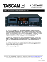 Tascam CC-222mkIII Consultant’s Specification