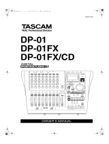 Tascam DP-01FX/CD User manual