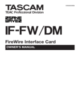 Tascam IF-FW/DM Owner's manual