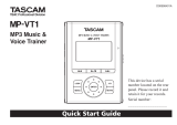 Tascam MP-VT1 User manual
