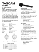 Tascam TM-STPRO User manual