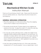 Taylor 3724-21 User manual