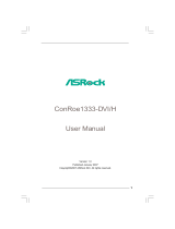 ASROCK CONROE1333-DVIH User manual