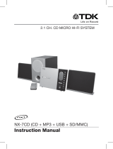 TDK NX-7CD User manual