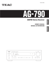 TEAC AG-790 User manual