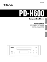 TEAC PD-H600 User manual