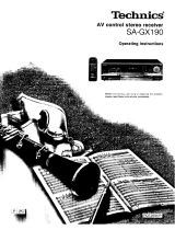 Technics SA-GX 19O User manual