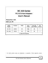 Tekram Technology DC-315 Series User manual