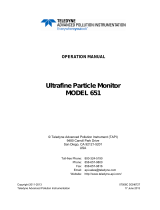 Teledyne 651 User manual