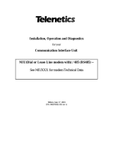 TeleneticsMIU Dial or Leased Line modem with RS-485