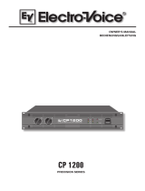 Electro-Voice Precision CP 1200 User manual