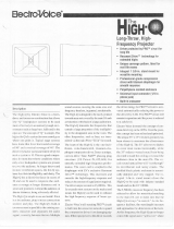 Telex High Frequency Projector User manual