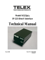 Telex NI-223 Plus User manual
