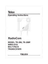Telex tr-200p User manual