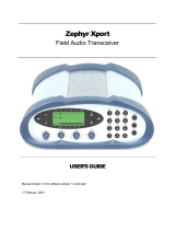 Telos Zephyr Xport User manual