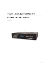 Texas Memory Systems RamSam-210 User manual