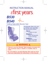 The First Years B530 User manual