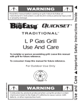 Thermos The Big Easy Quickset Traditional LP Gas Grill User manual