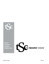 The Speaker Company ASUB10 User manual