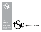 The Speaker Company bookshelf/center channel/surround speakers User manual