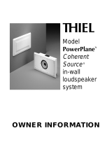 Thiel Audio Products PowerPlane User manual