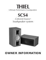 Thiel Audio Products SCS4 User manual
