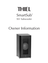 Thiel SS1 User manual