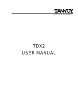 TOA Electronics TDX2 User manual