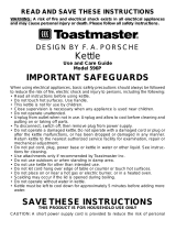 Toastmaster 596P User manual