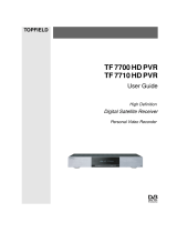 Topfield TF 7710 HD PVR User manual