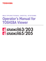 Toshiba e-STUDIO 165 User manual