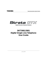 Toshiba DXT3001 User manual