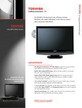 Toshiba 22LV505 User manual