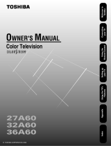 Toshiba 27A60 User manual