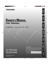 Toshiba 27D46 User manual