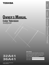Toshiba 32A41 User manual