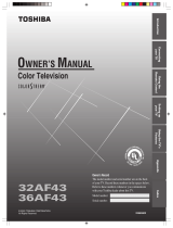 Toshiba 32AF43 User manual