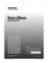 Toshiba 32AV600E User manual