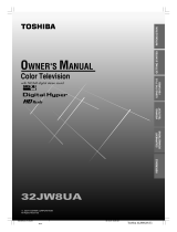 Toshiba 32JW8UA User manual