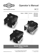 Briggs & Stratton 120000 Quantum 625 Series User manual