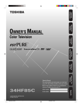 Toshiba 34HF85C User manual
