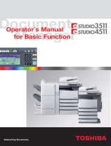 Toshiba e-STUDIO3511 User manual