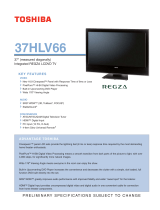 Toshiba 37HLV66 User manual