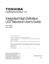 Toshiba 40L3400U User manual