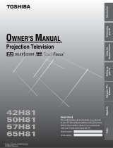 Toshiba 42H81 User manual